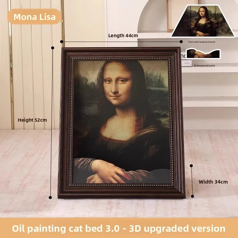 Mona Lisa Cat Bed